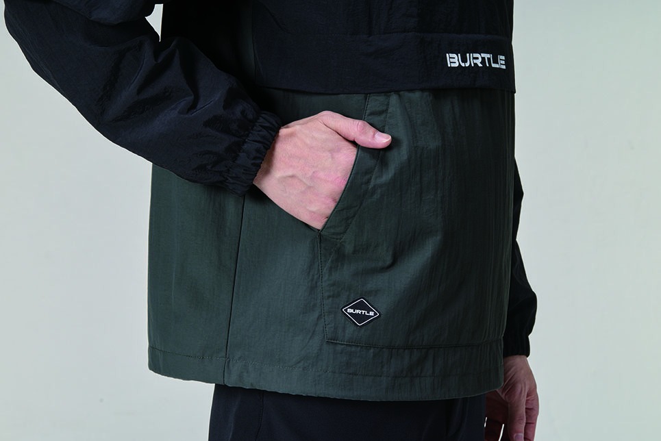 BURTLE 防風アノラックパーカー 4054 ミルスグリーン