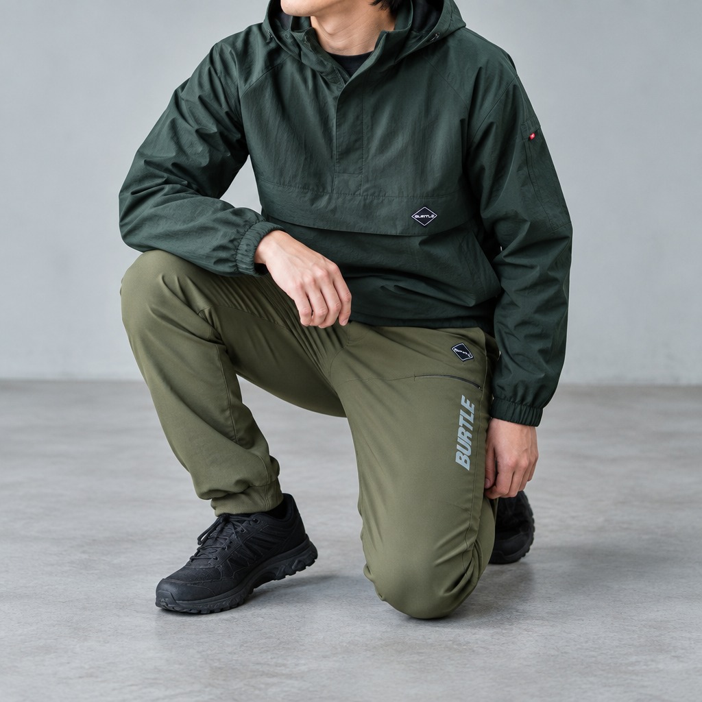 BURTLE ウォームアップパンツ 823 カーキ
