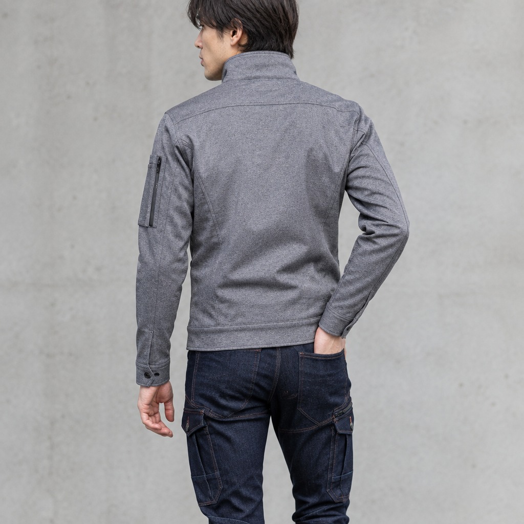 I'Z FRONTIER HEAVY JERSEY WORK JACKET #5340J マールグレー