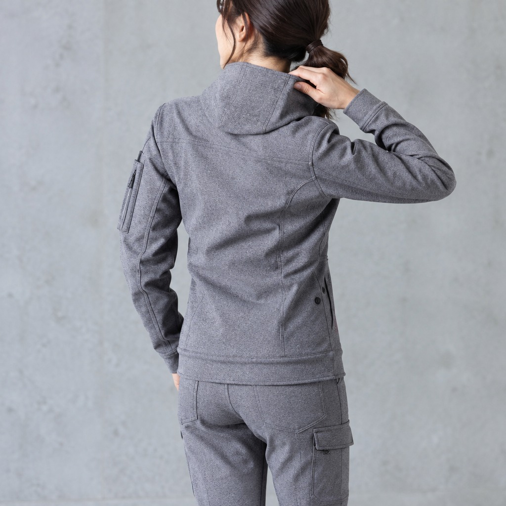 I'Z FRONTIER HEAVY JERSEY WORK JACKET #5340J マールグレー