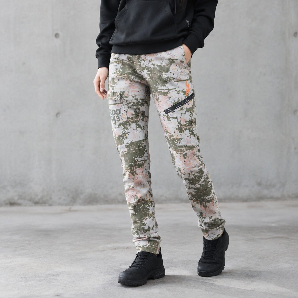 I'Z FRONTIER HEAVY JERSEY JOGGER PANTS #5343P フラグメントカモ