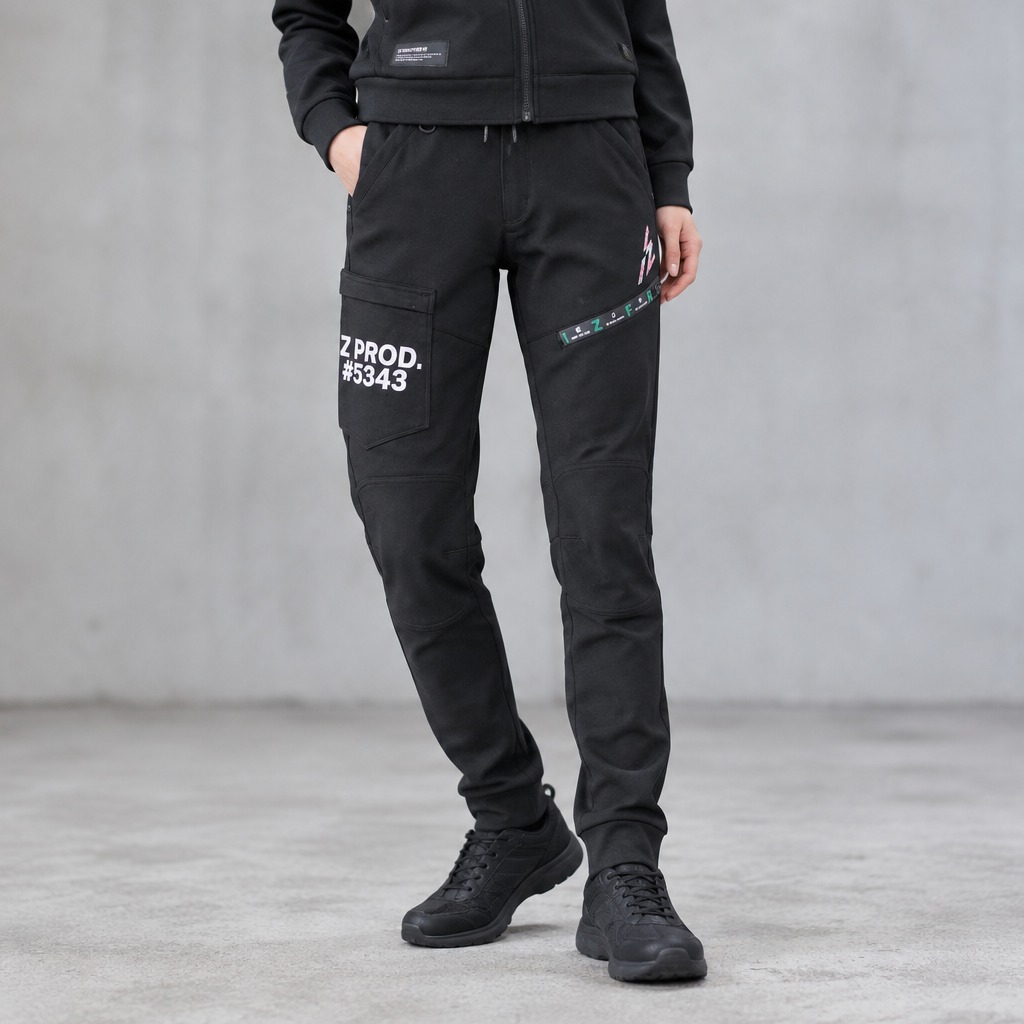 I'Z FRONTIER HEAVY JERSEY JOGGER PANTS #5343S パンチーブラック