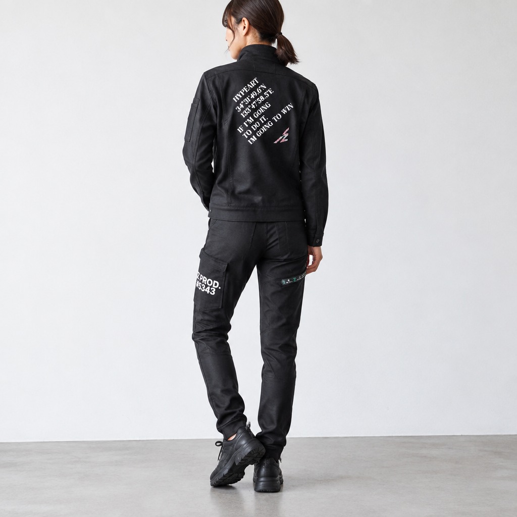 I'Z FRONTIER HEAVY JERSEY JOGGER PANTS #5343S パンチーブラック