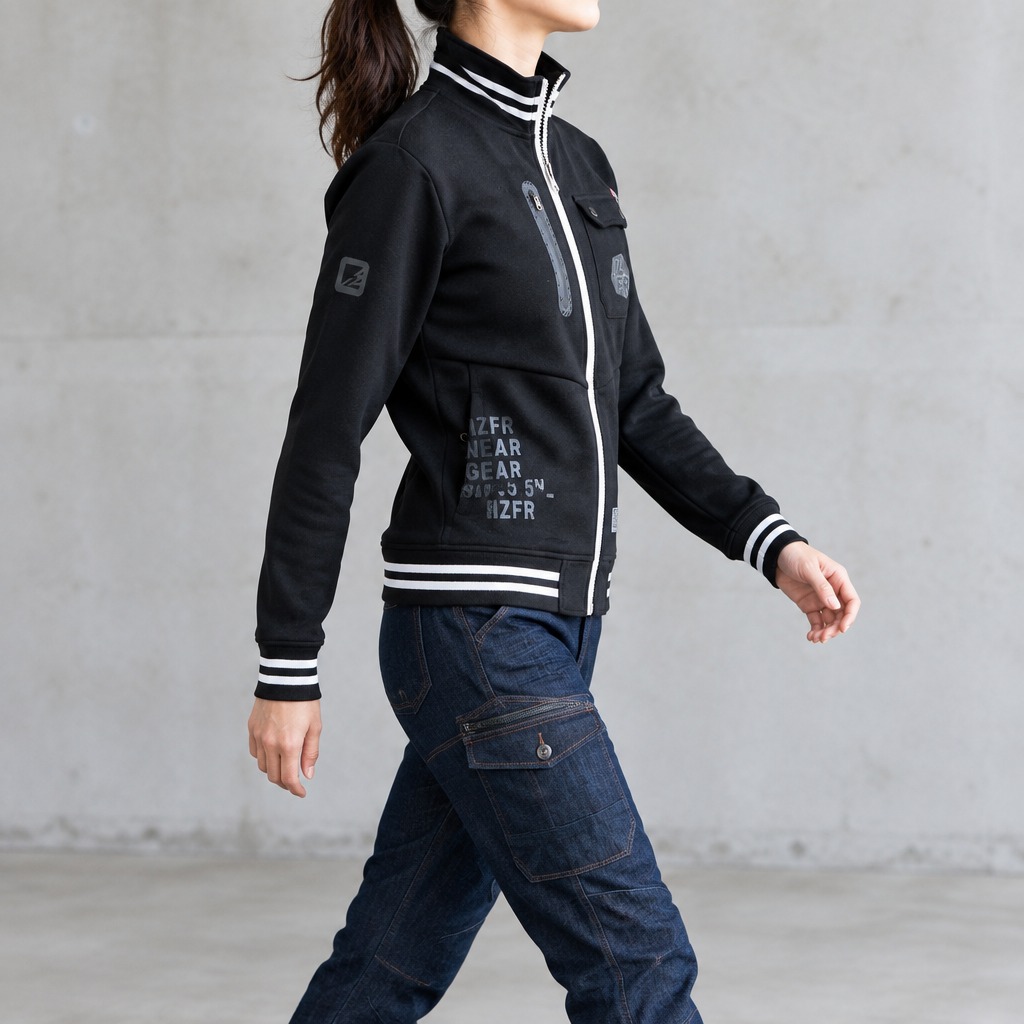 I'Z FRONTIER HEAVY JERSY WORK JACKET #5910 ネオブラック