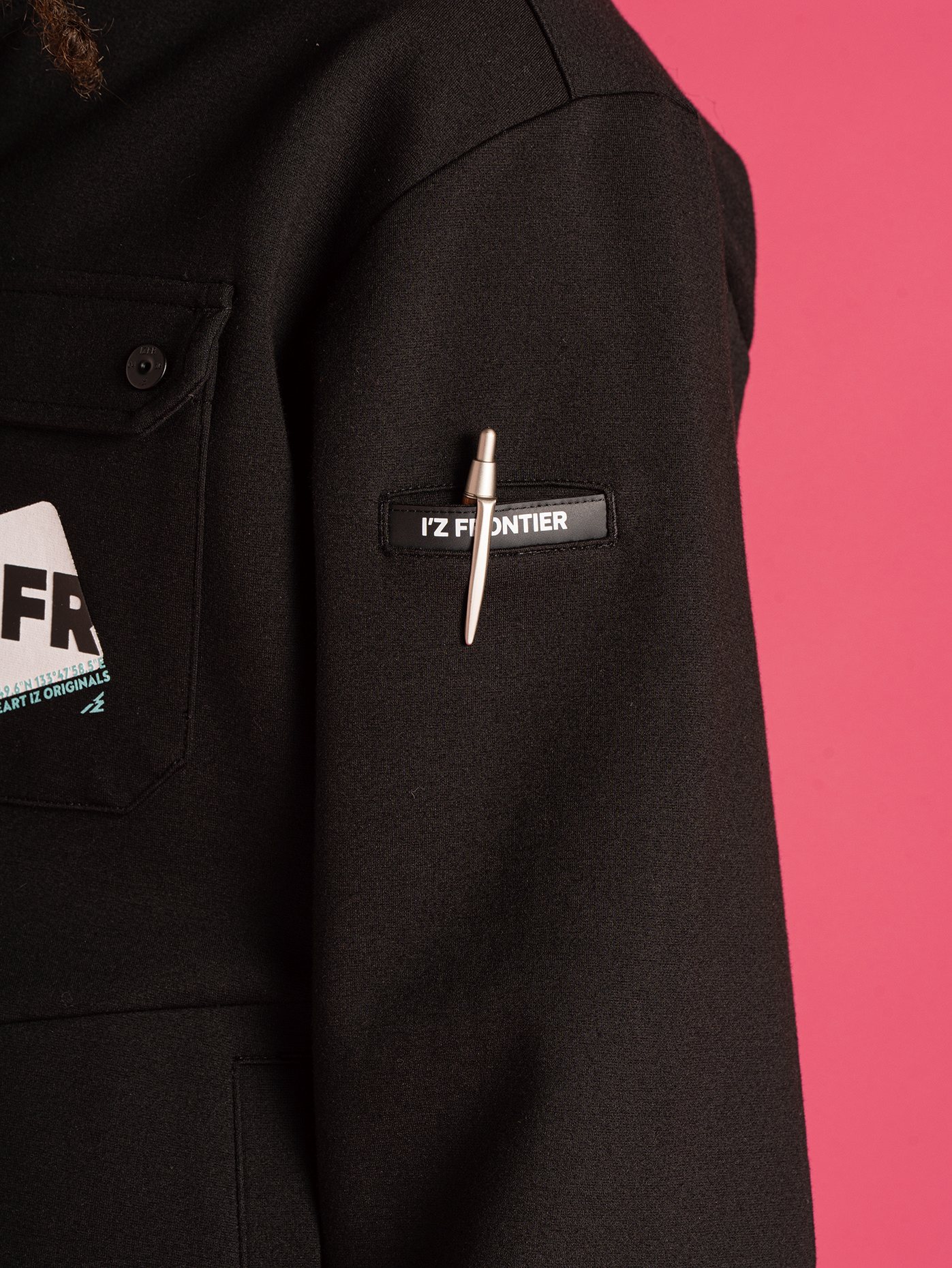 I'Z FRONTIER HEAVY JERSY WORK JACKET #5910P ティファーブラック
