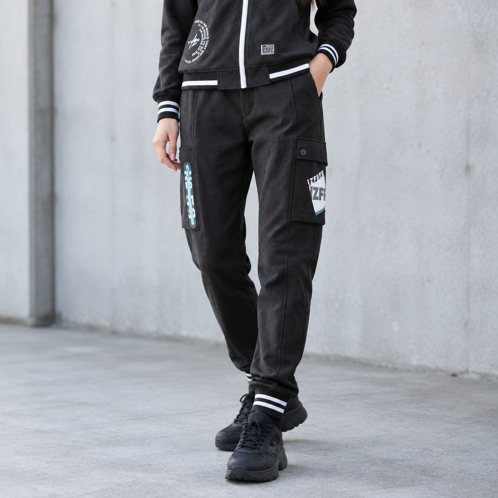 I'Z FRONTIER HEAVY JERSY JOGGER PANTS #5919P ティファーブラック