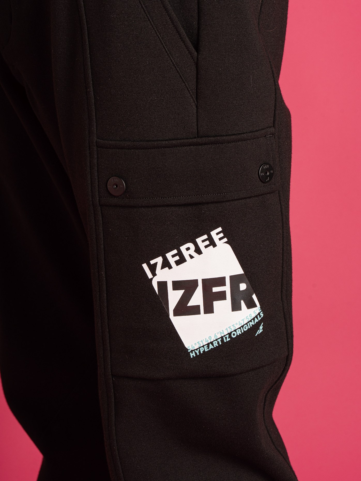 I'Z FRONTIER HEAVY JERSY JOGGER PANTS #5919P ティファーブラック