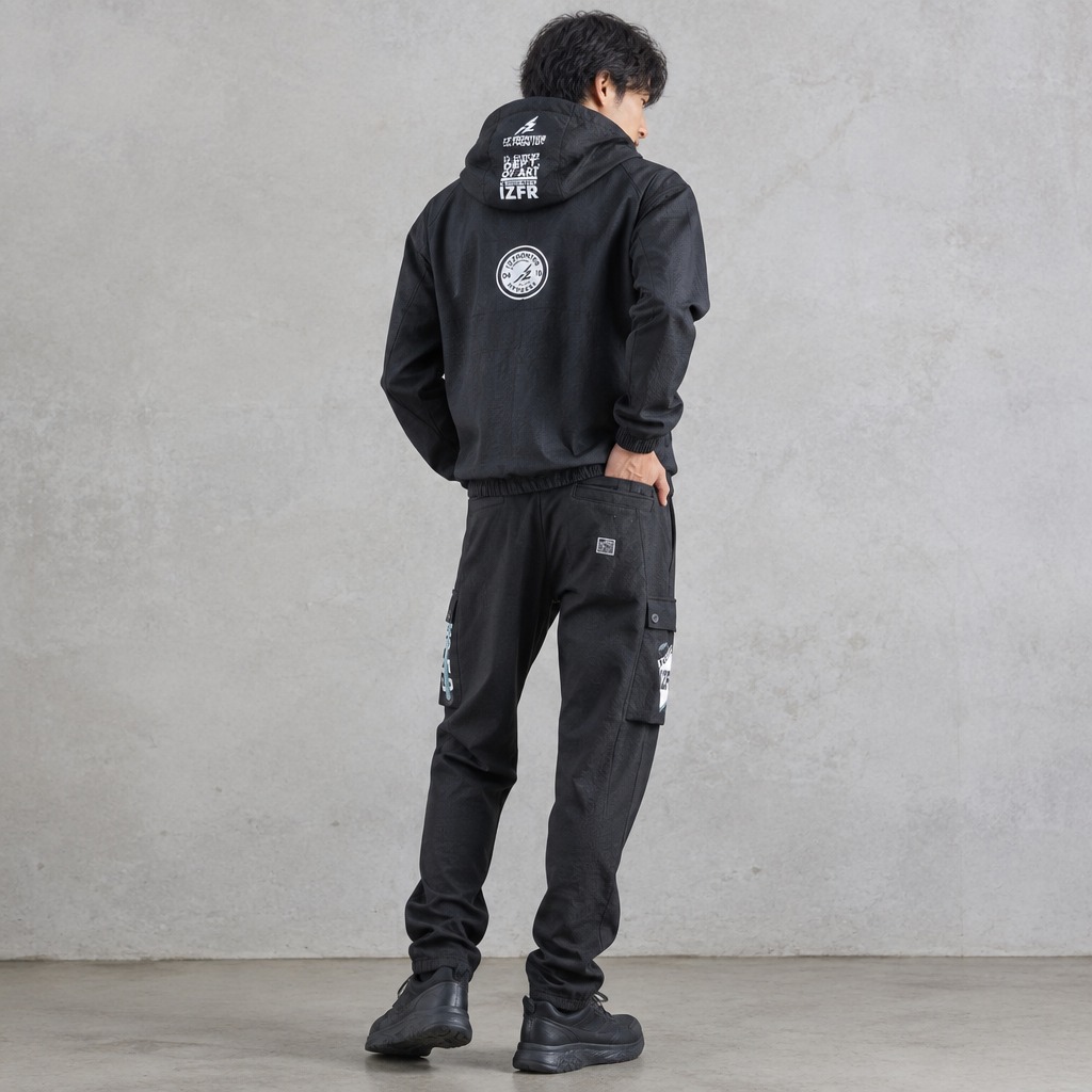 I'Z FRONTIER HEAVY JERSY JOGGER PANTS #5919P ティファーブラック