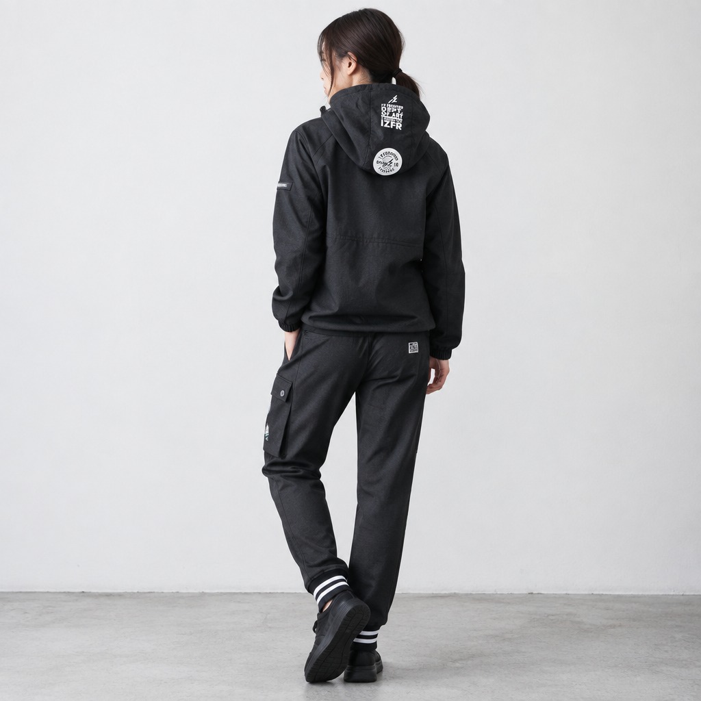 I'Z FRONTIER HEAVY JERSY JOGGER PANTS #5919P ティファーブラック