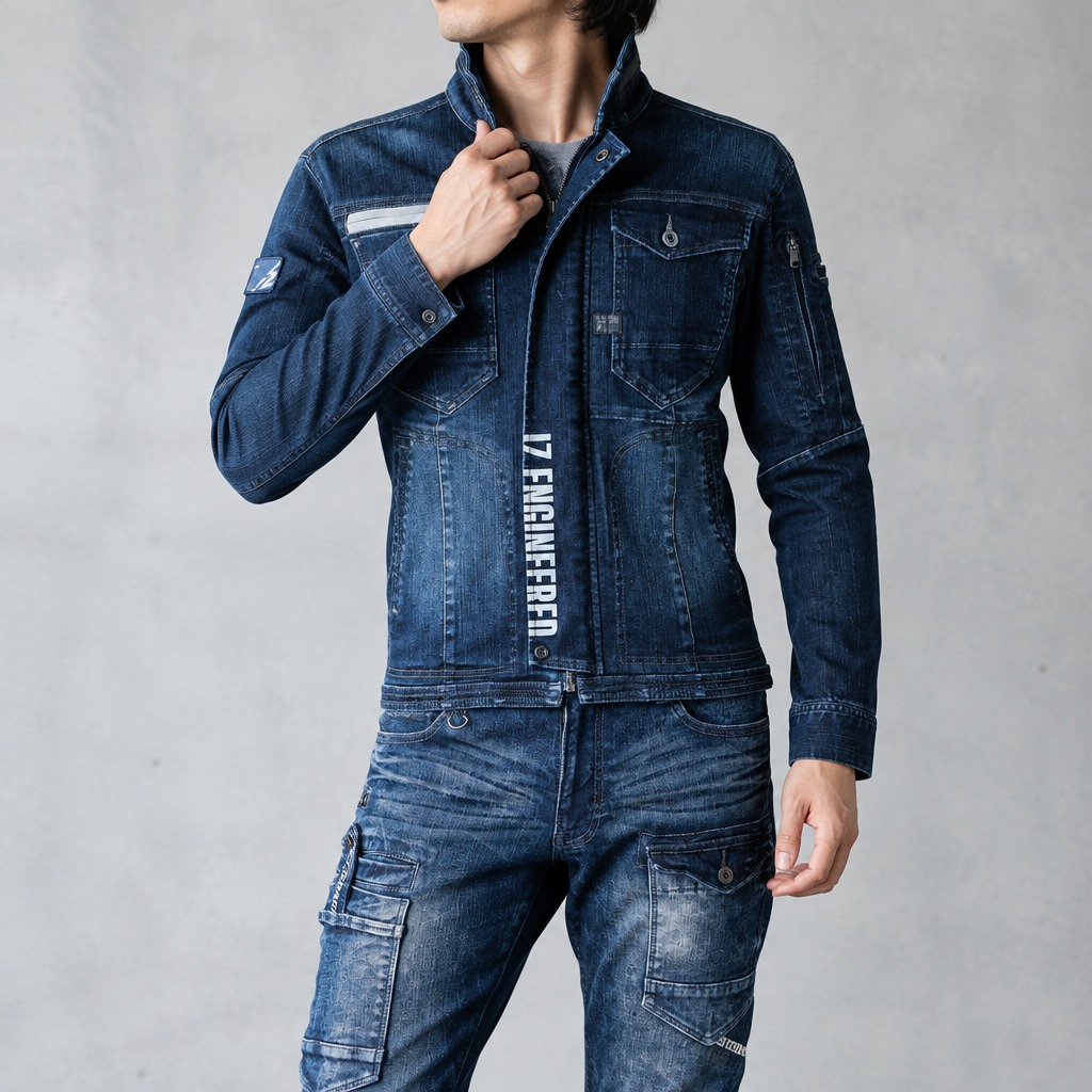 I'Z FRONTIER HIGH STRETCH 3D WORK JACKET #7260S ネオインディゴ