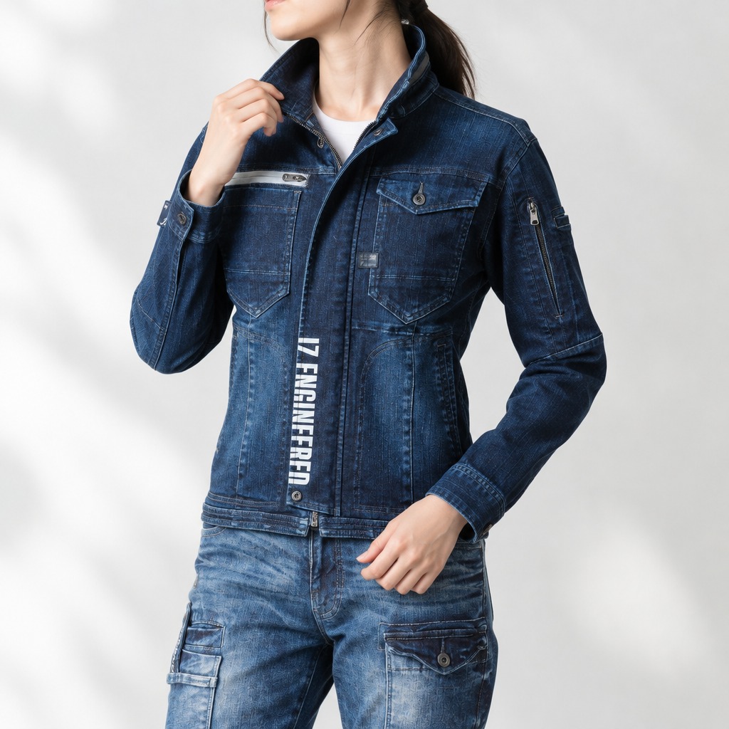 I'Z FRONTIER HIGH STRETCH 3D WORK JACKET #7260S ネオインディゴ