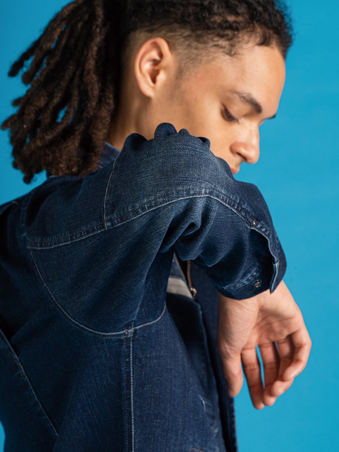 I'Z FRONTIER HIGH STRETCH 3D WORK JACKET #7260S ネオインディゴ