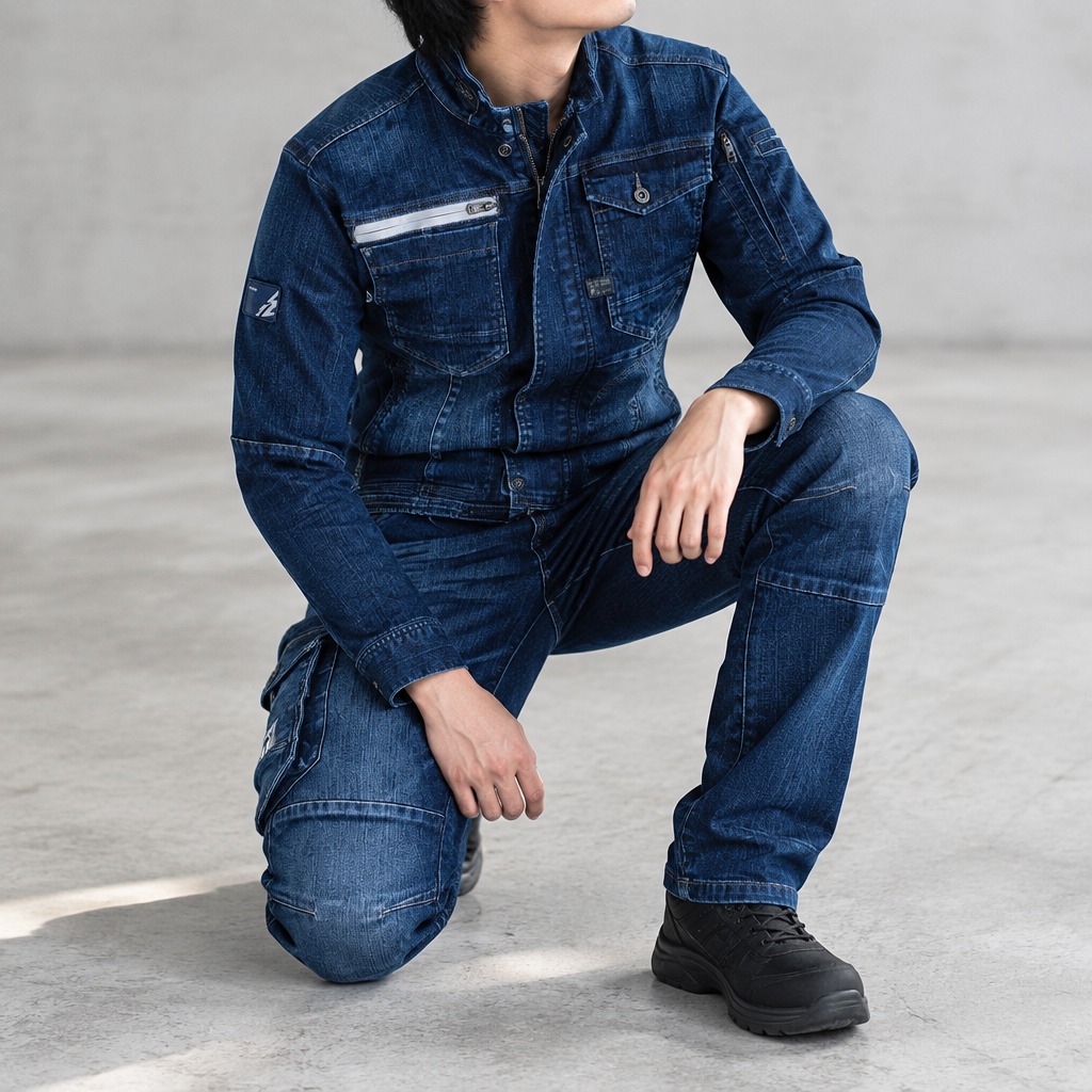 I'Z FRONTIER HIGH STRETCH 3D CARGO PANTS #7262S ネオインディゴ