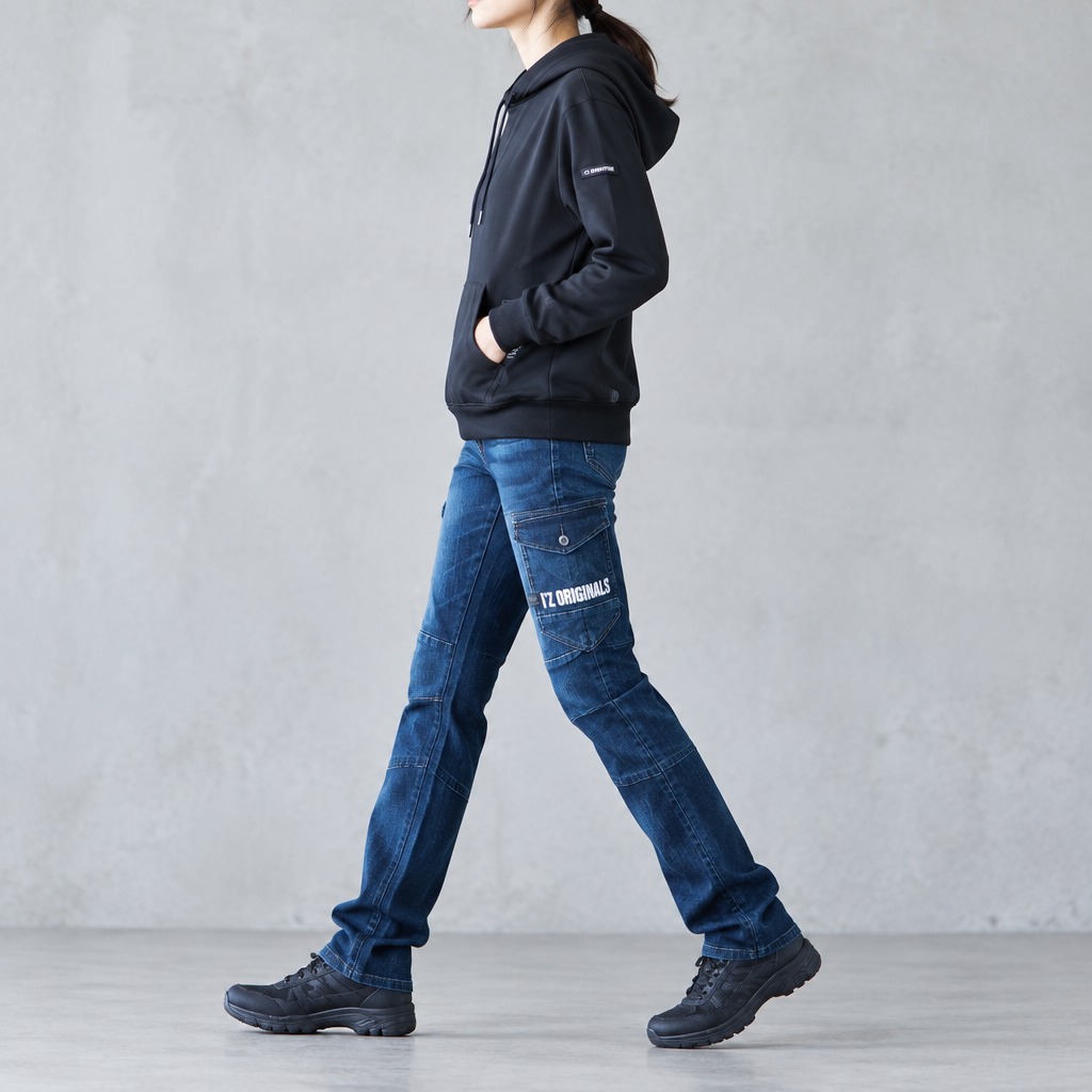 I'Z FRONTIER HIGH STRETCH 3D CARGO PANTS #7262S ネオインディゴ