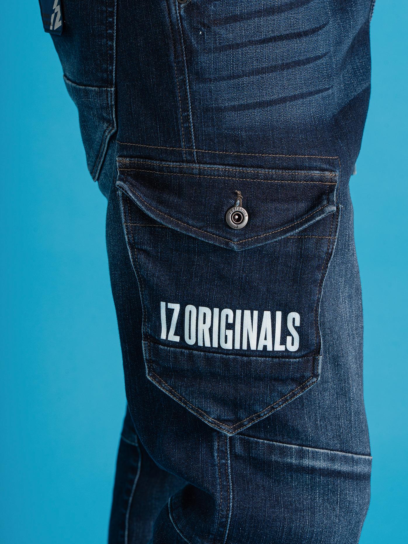 I'Z FRONTIER HIGH STRETCH 3D CARGO PANTS #7262S ネオインディゴ