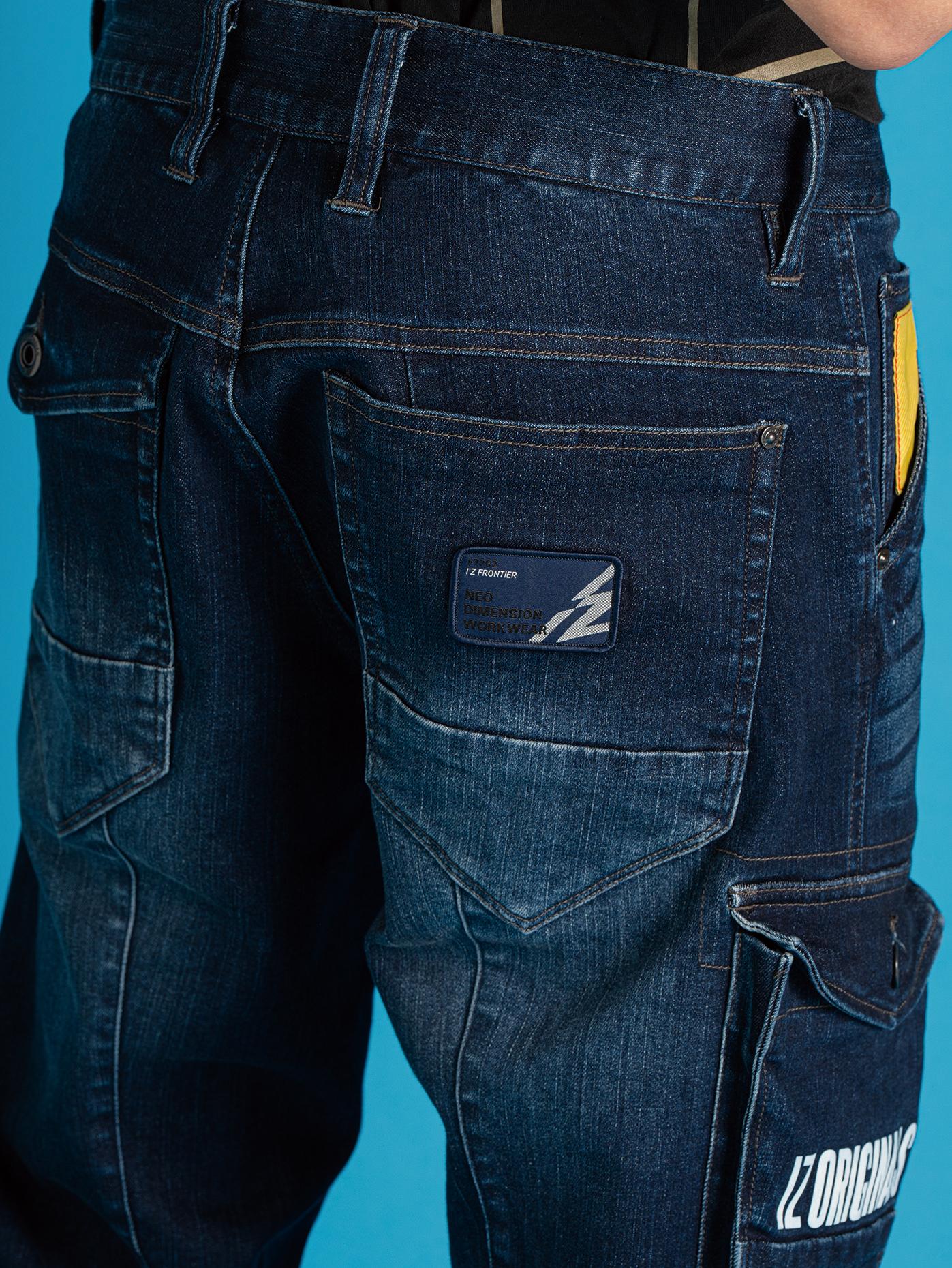I'Z FRONTIER HIGH STRETCH 3D CARGO PANTS #7262S ネオインディゴ
