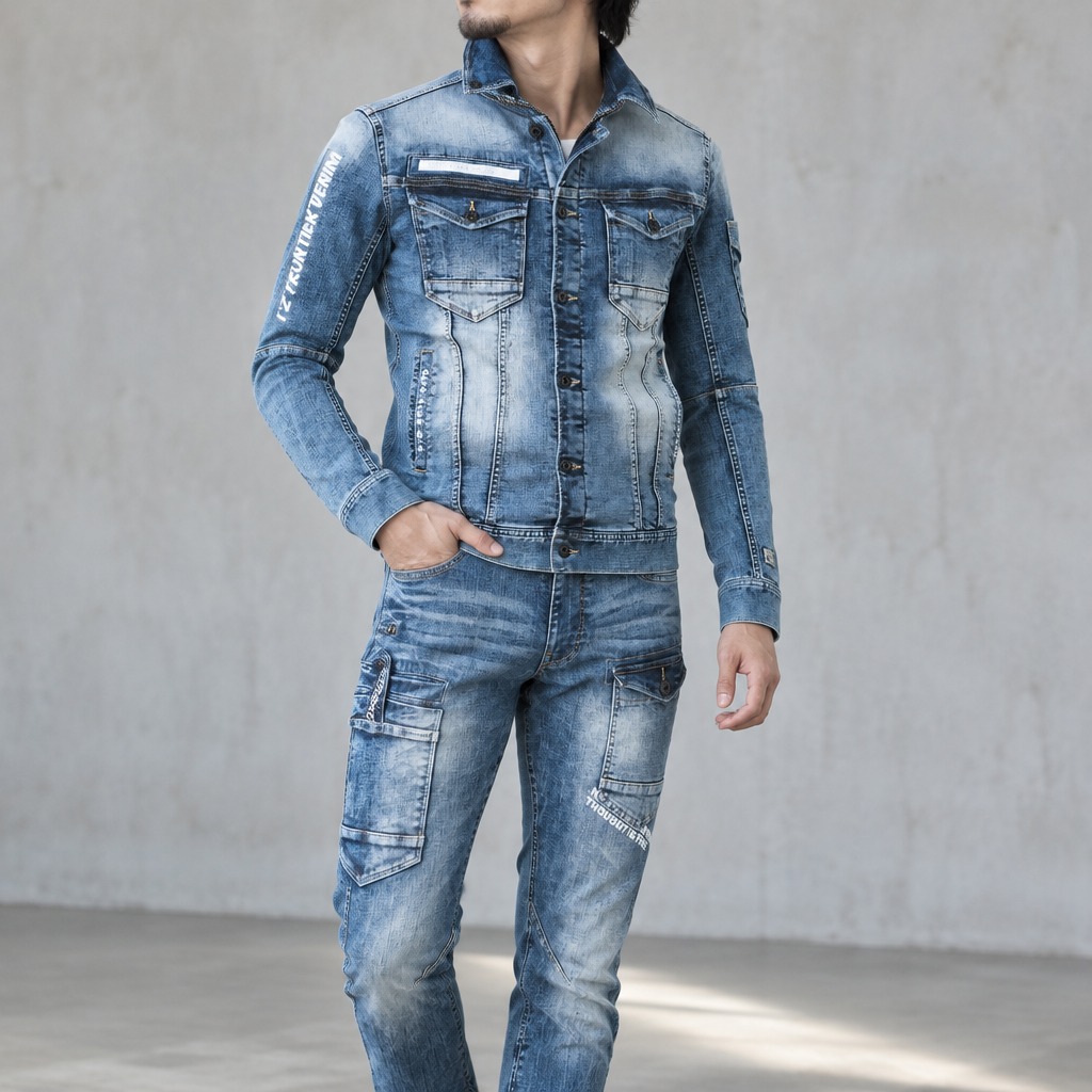 I'Z FRONTIER HIGHPOWER STRETCH DENIM 3D WORK JACKET #7350 ヴィンテージブルー