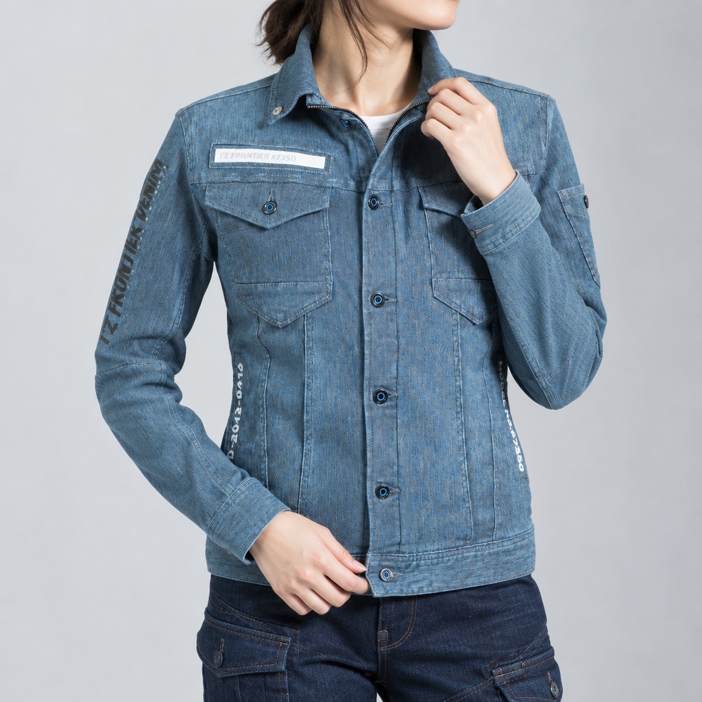 I'Z FRONTIER HIGHPOWER STRETCH DENIM 3D WORK JACKET #7350 ブルーヒッコリー