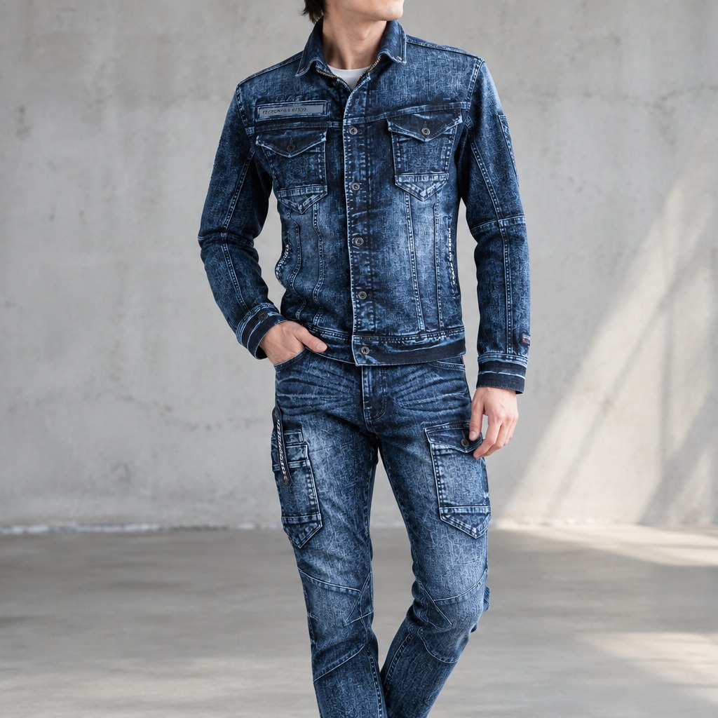 I'Z FRONTIER HIGHPOWER STRETCH DENIM 3D WORK JACKET #7350S ペイズリー