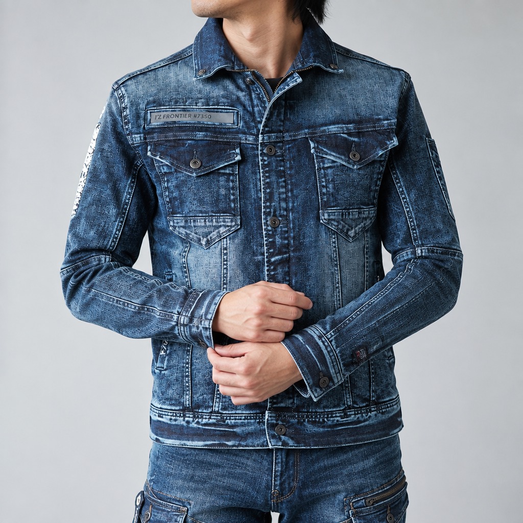 I'Z FRONTIER HIGHPOWER STRETCH DENIM 3D WORK JACKET #7350S ペイズリー