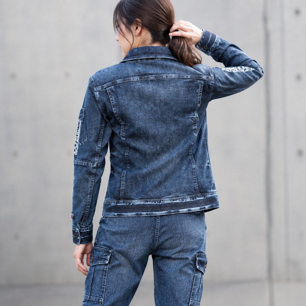I'Z FRONTIER HIGHPOWER STRETCH DENIM 3D WORK JACKET #7350S ペイズリー