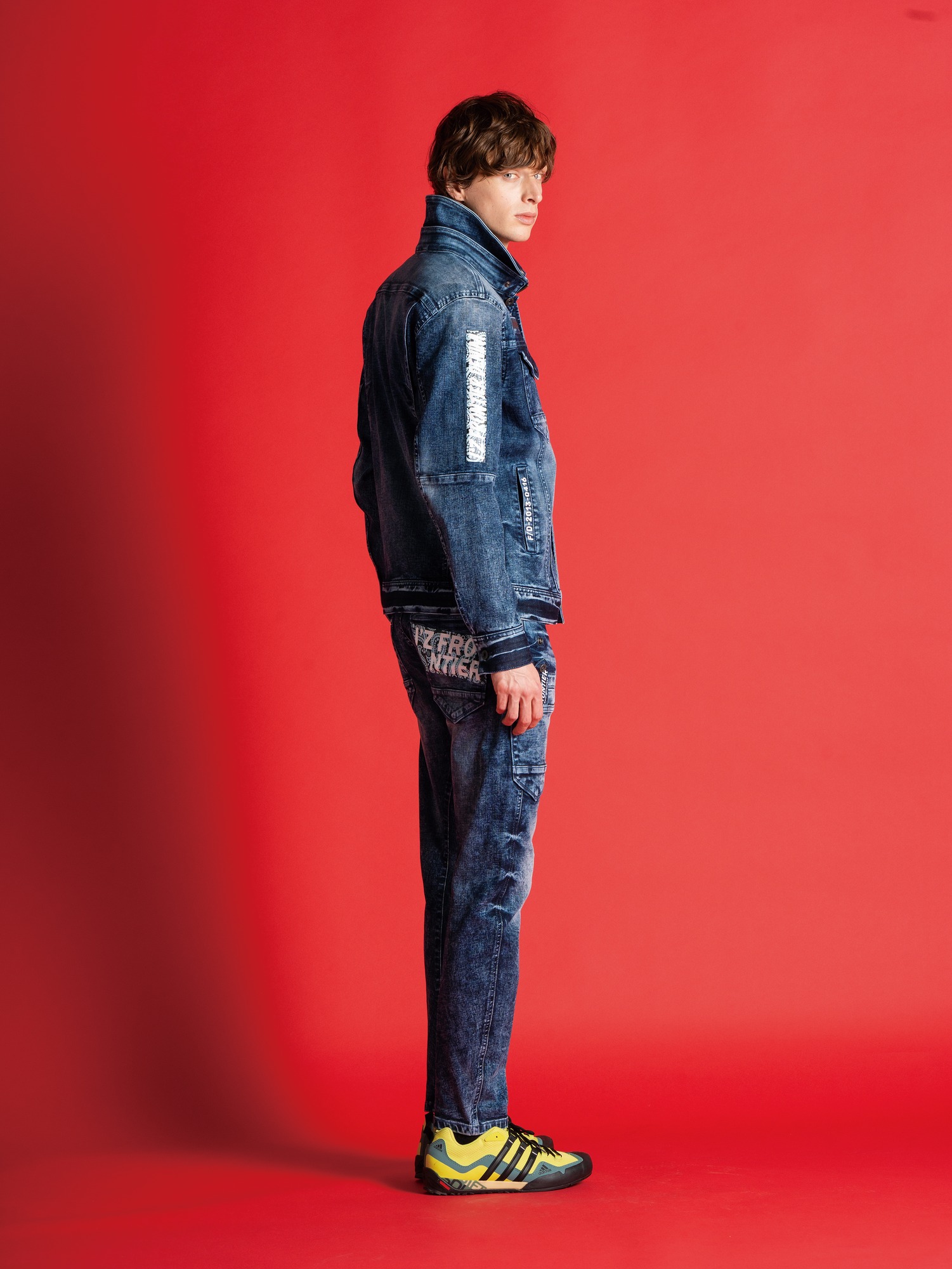 I'Z FRONTIER HIGHPOWER STRETCH DENIM 3D WORK JACKET #7350S ペイズリー