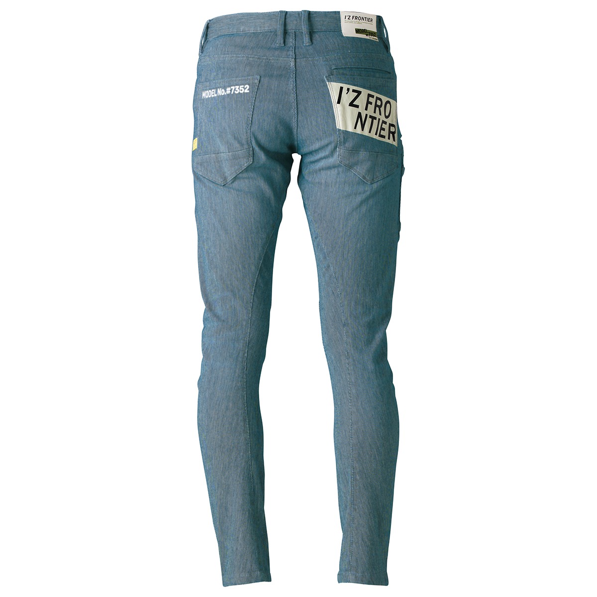 I'Z FRONTIER HIGHPOWER STRETCH DENIM CARGO PANTS #7352 ブルーヒッコリー