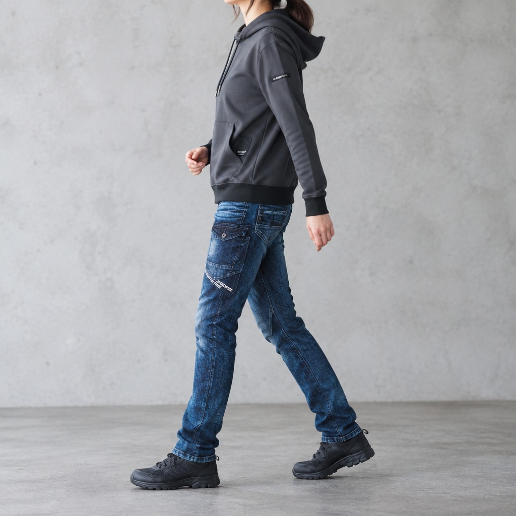 I'Z FRONTIER HIGHPOWER STRETCH DENIM CARGO PANTS #7352 ケミカルインディゴ