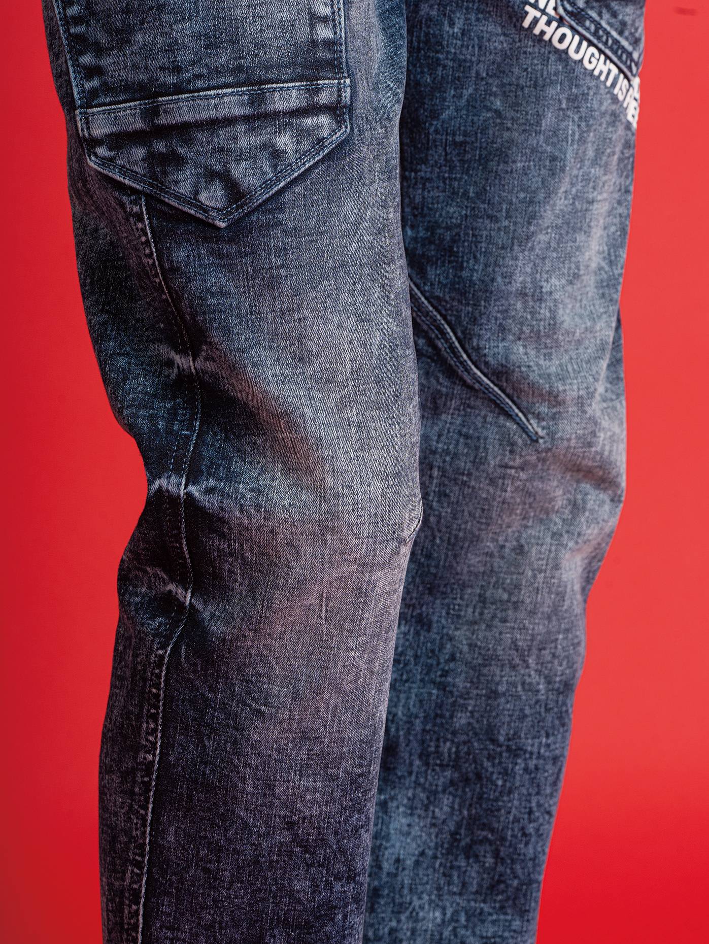 I'Z FRONTIER HIGHPOWER STRETCH DENIM CARGO PANTS #7352S ペイズリー