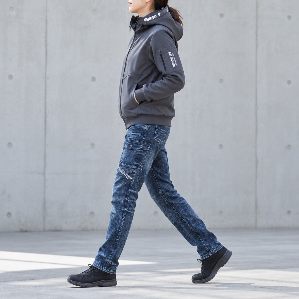 I'Z FRONTIER HIGHPOWER STRETCH DENIM CARGO PANTS #7352S ペイズリー