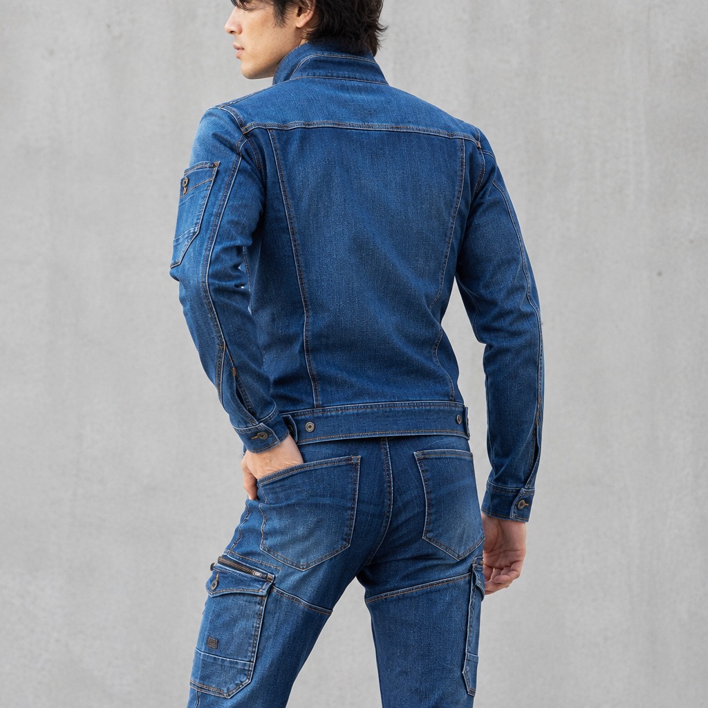 I'Z FRONTIER 2WAY STRETCH 3D WORK JACKET #7630 インディゴブルー