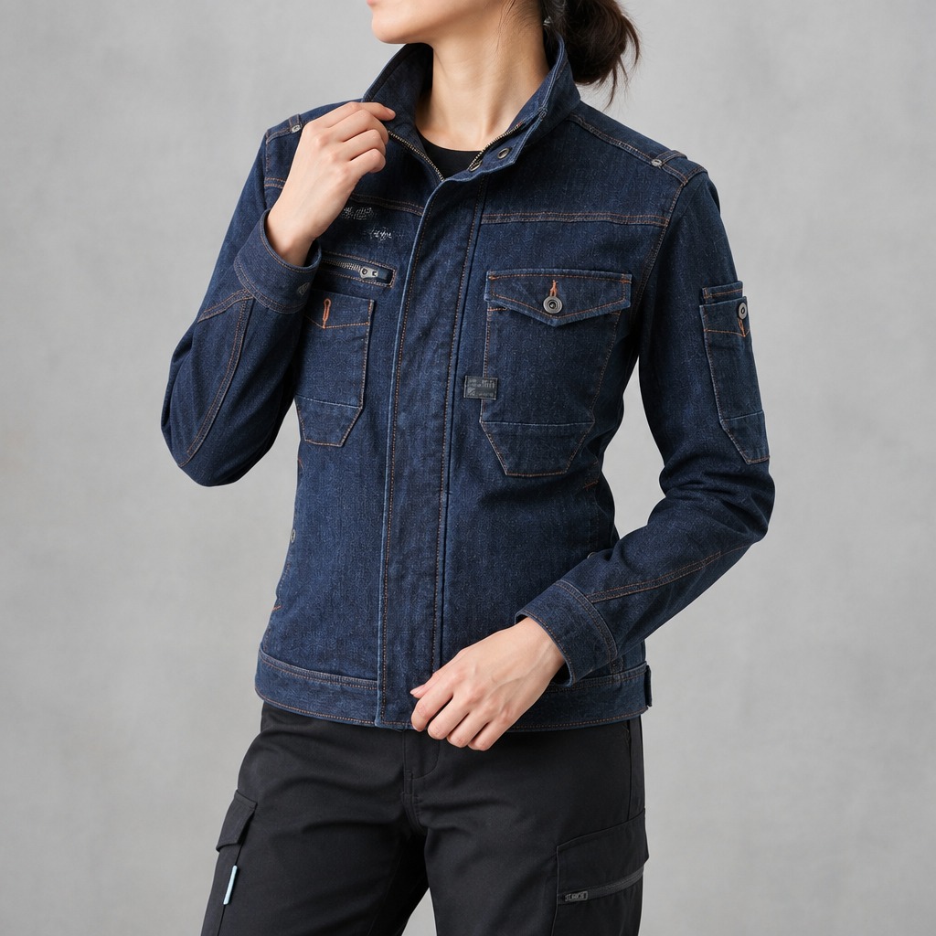 I'Z FRONTIER 2WAY STRETCH 3D WORK JACKET #7630 ディープインディゴ