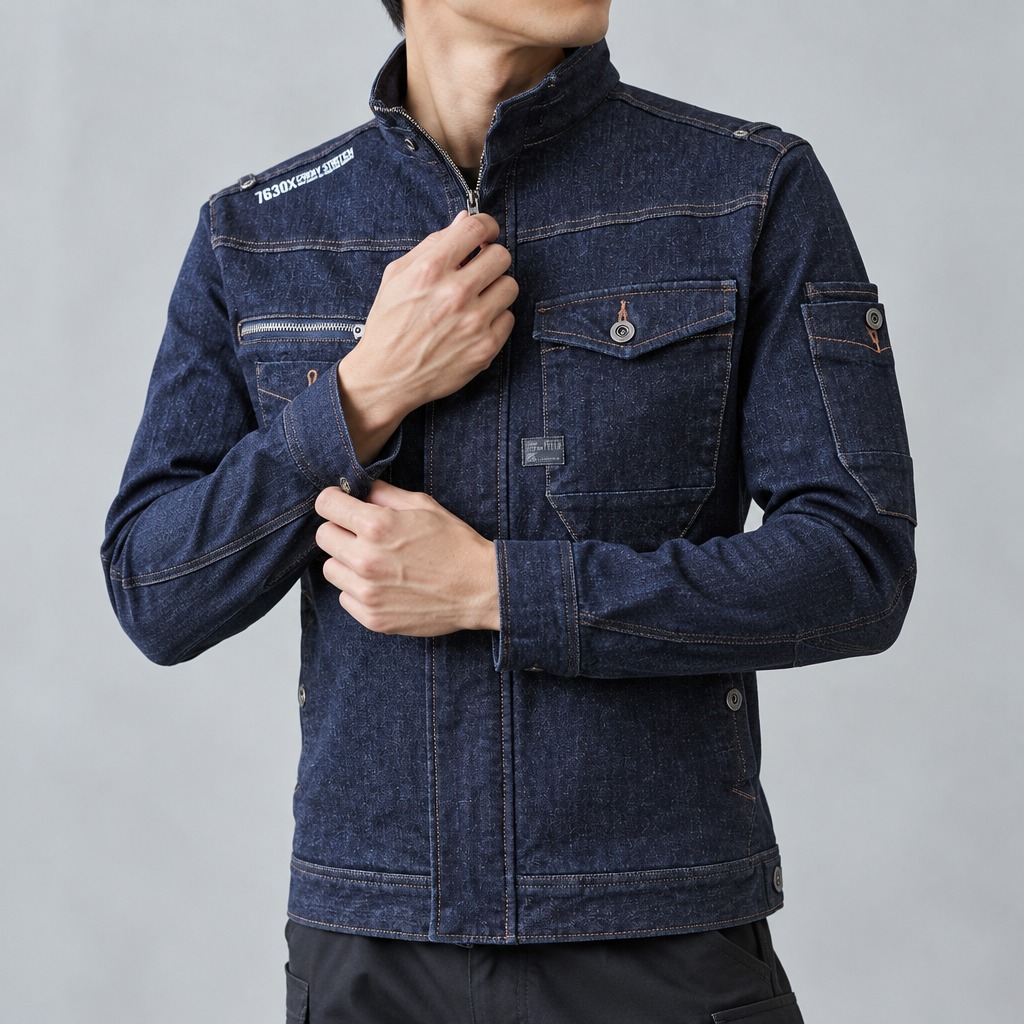 I'Z FRONTIER 2WAY STRETCH 3D WORK JACKET #7630 ディープインディゴ