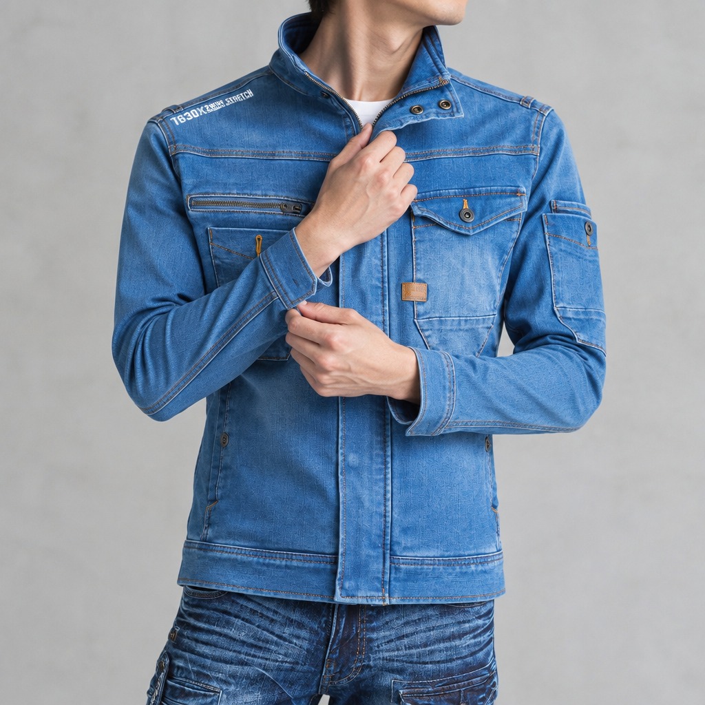 I'Z FRONTIER 2WAY STRETCH 3D WORK JACKET #7630 ウォータリーブルー