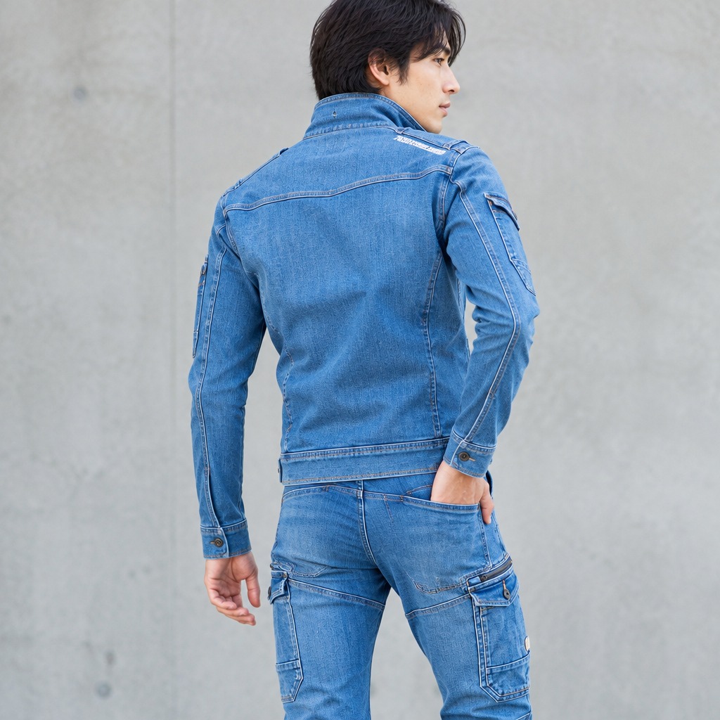 I'Z FRONTIER 2WAY STRETCH 3D WORK JACKET #7630 ウォータリーブルー