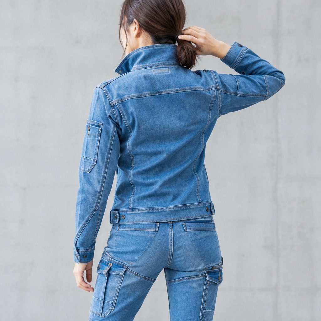 I'Z FRONTIER 2WAY STRETCH 3D WORK JACKET #7630 ウォータリーブルー
