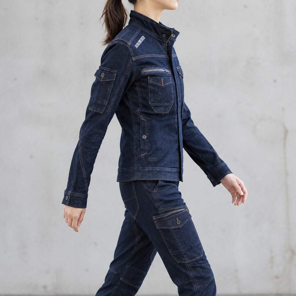 I'Z FRONTIER 2WAY STRETCH 3D WORK JACKET #7630S リッチャーインディゴ