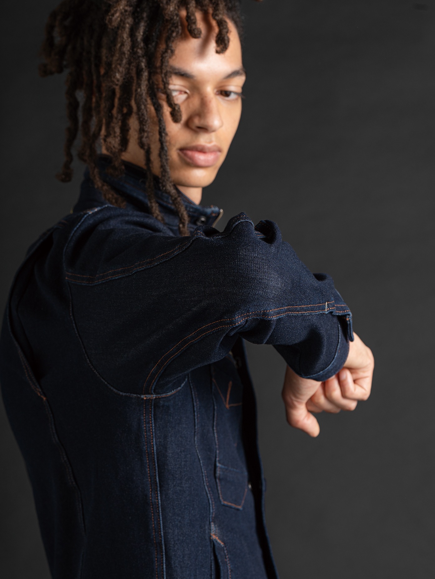 I'Z FRONTIER 2WAY STRETCH 3D WORK JACKET #7630S リッチャーインディゴ