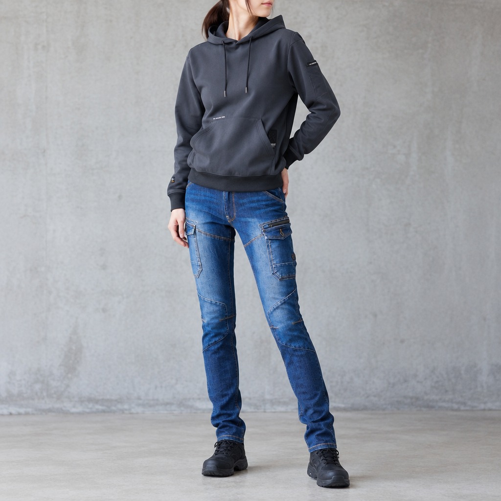 I'Z FRONTIER 2WAY STRETCH 3D CARGO PANTS #7632 インディゴブルー