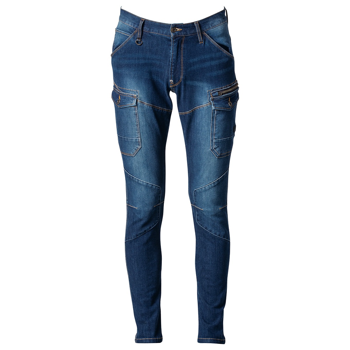 I'Z FRONTIER 2WAY STRETCH 3D CARGO PANTS #7632 インディゴブルー