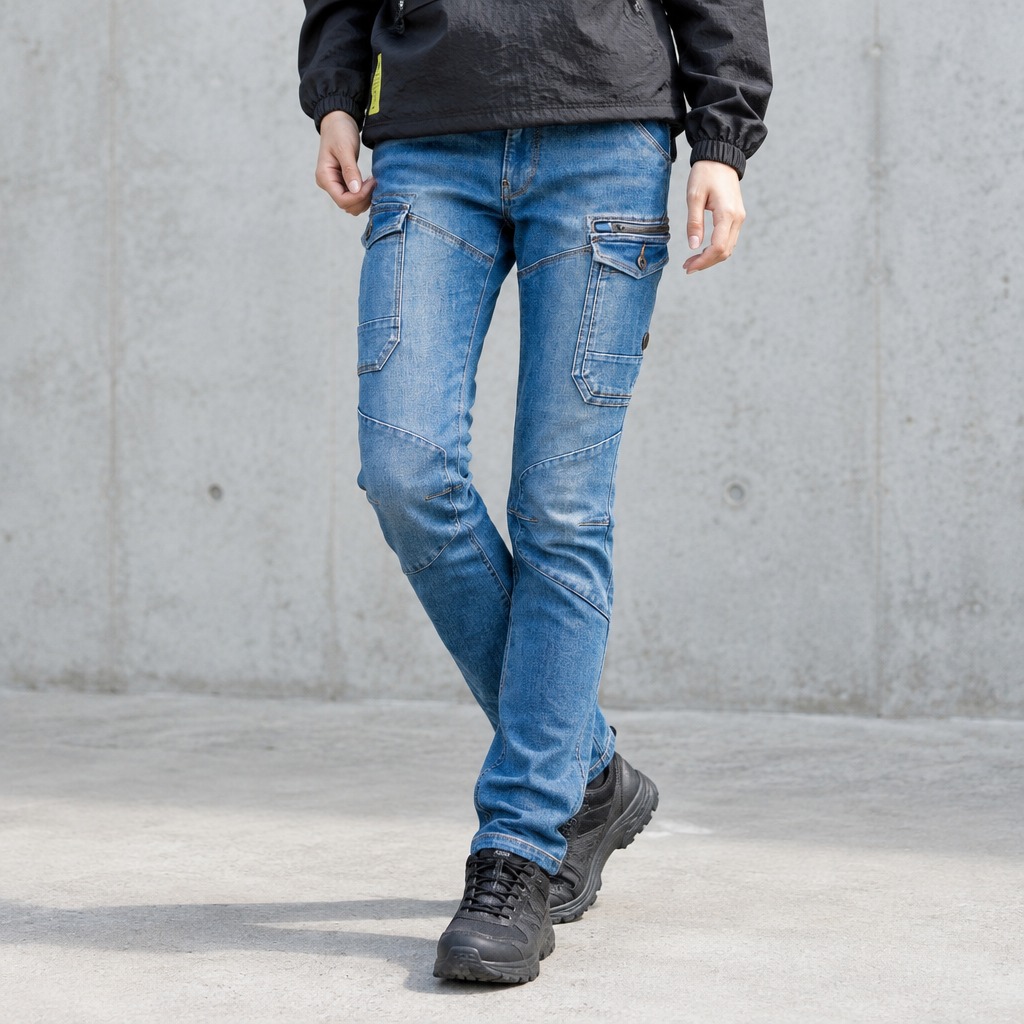 I'Z FRONTIER 2WAY STRETCH 3D CARGO PANTS #7632 ウォータリーブルー