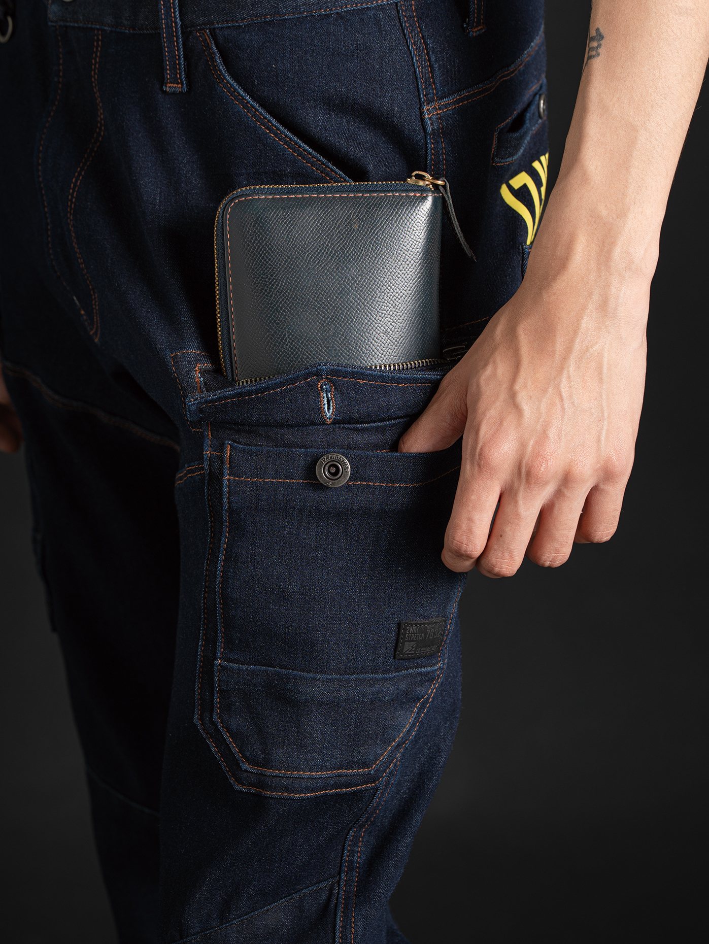 I'Z FRONTIER 2WAY STRETCH 3D CARGO PANTS #7632S リッチャーインディゴ