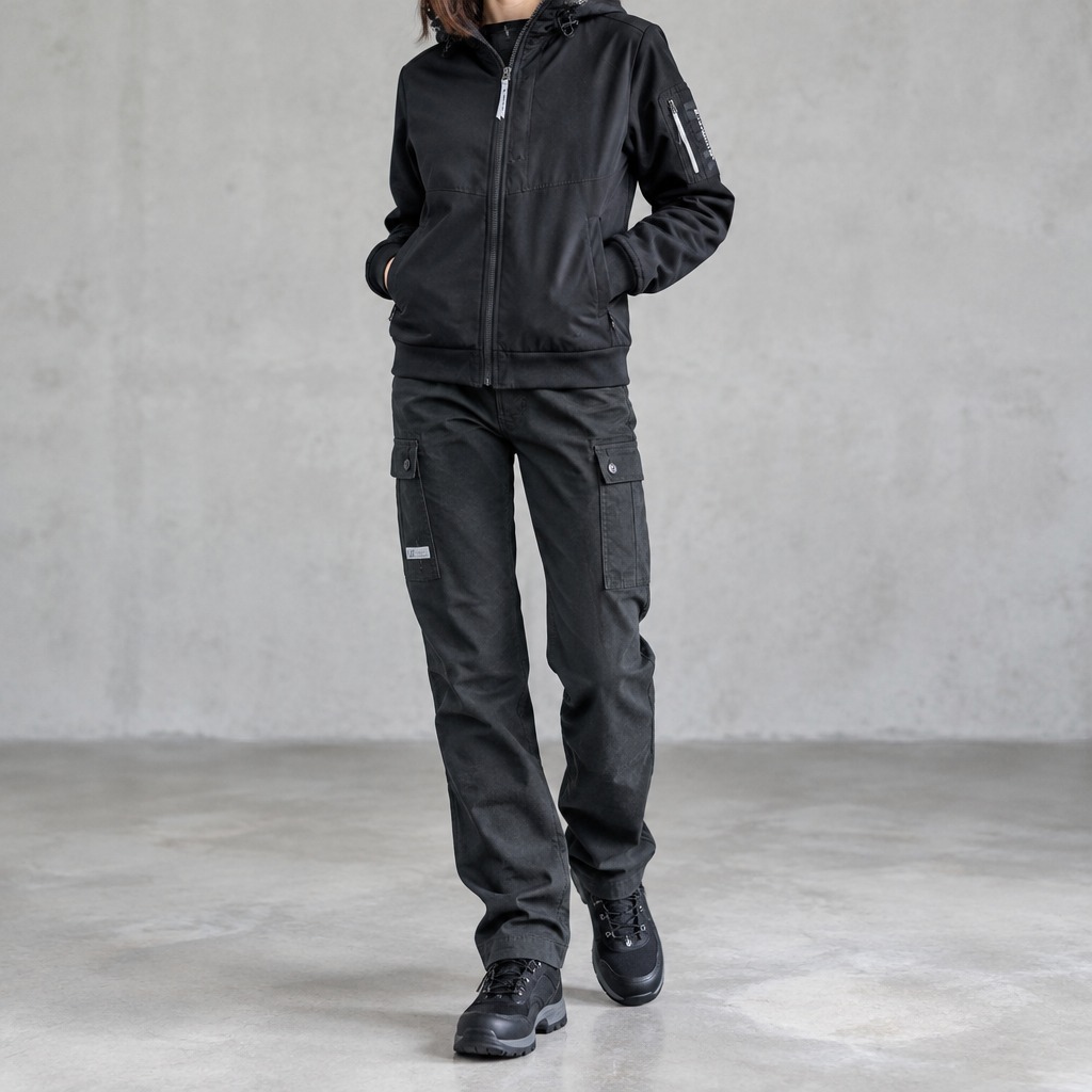 I'Z FRONTIER STRETCH TWILL CARGO PANTS #7902 ブラック