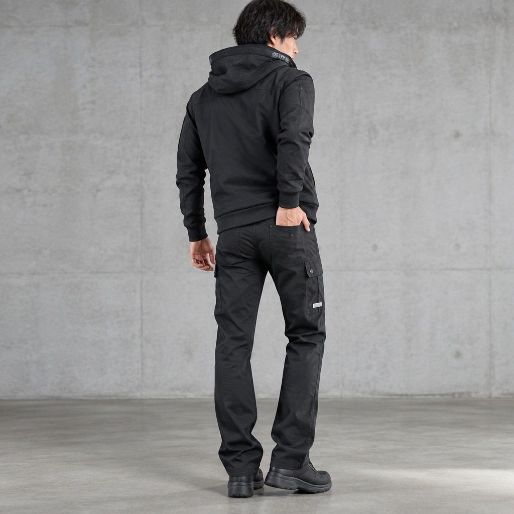 I'Z FRONTIER STRETCH TWILL CARGO PANTS #7902 ブラック