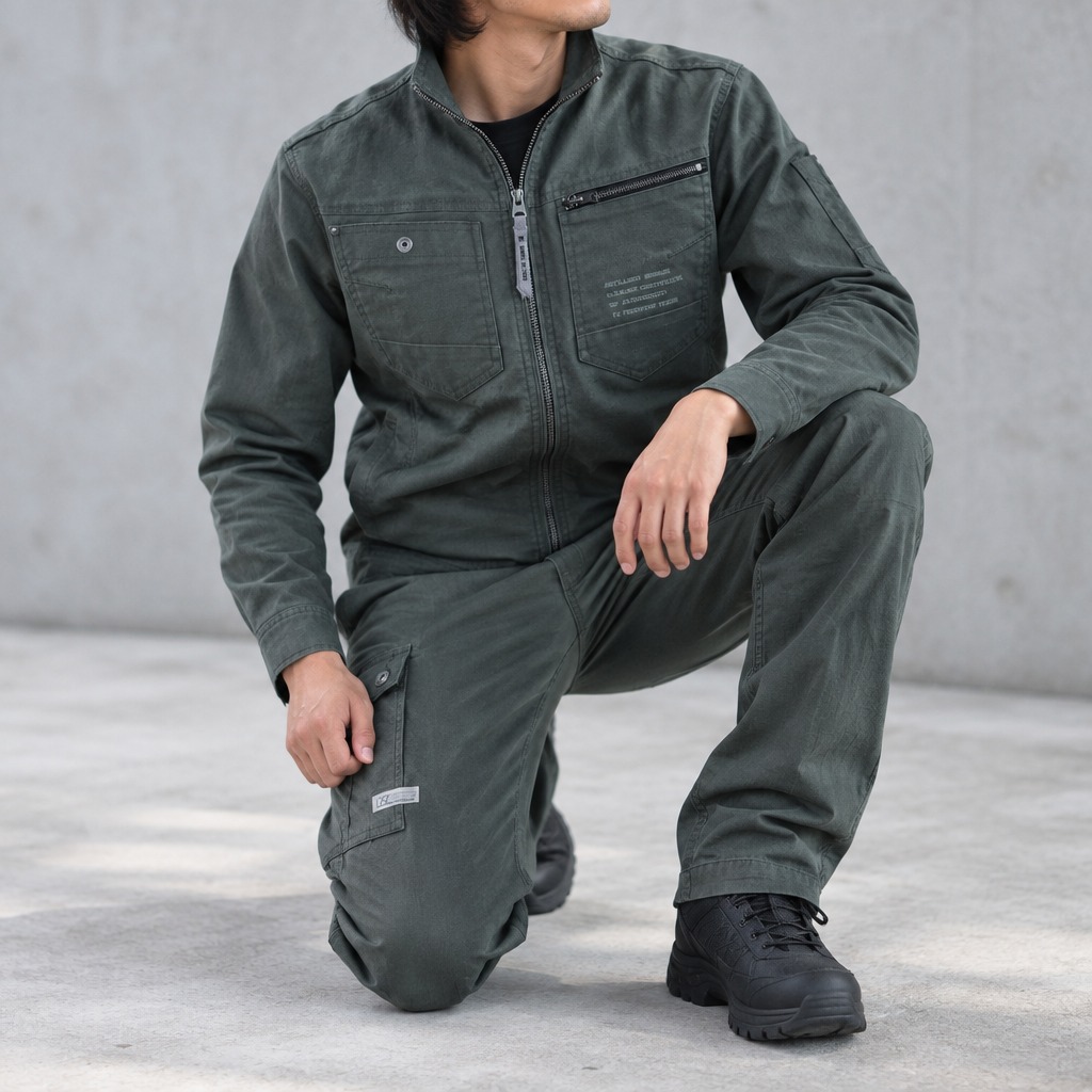 I'Z FRONTIER STRETCH TWILL CARGO PANTS #7902 アーミーグリーン