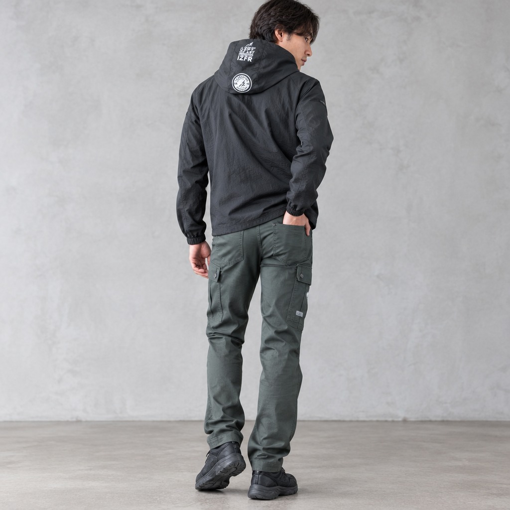 I'Z FRONTIER STRETCH TWILL CARGO PANTS #7902 アーミーグリーン