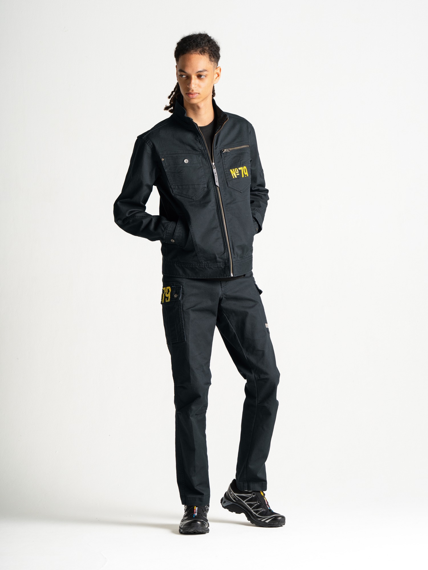 I'Z FRONTIER STRETCH TWILL 3D WORK JACKET #7908S ネオブラック