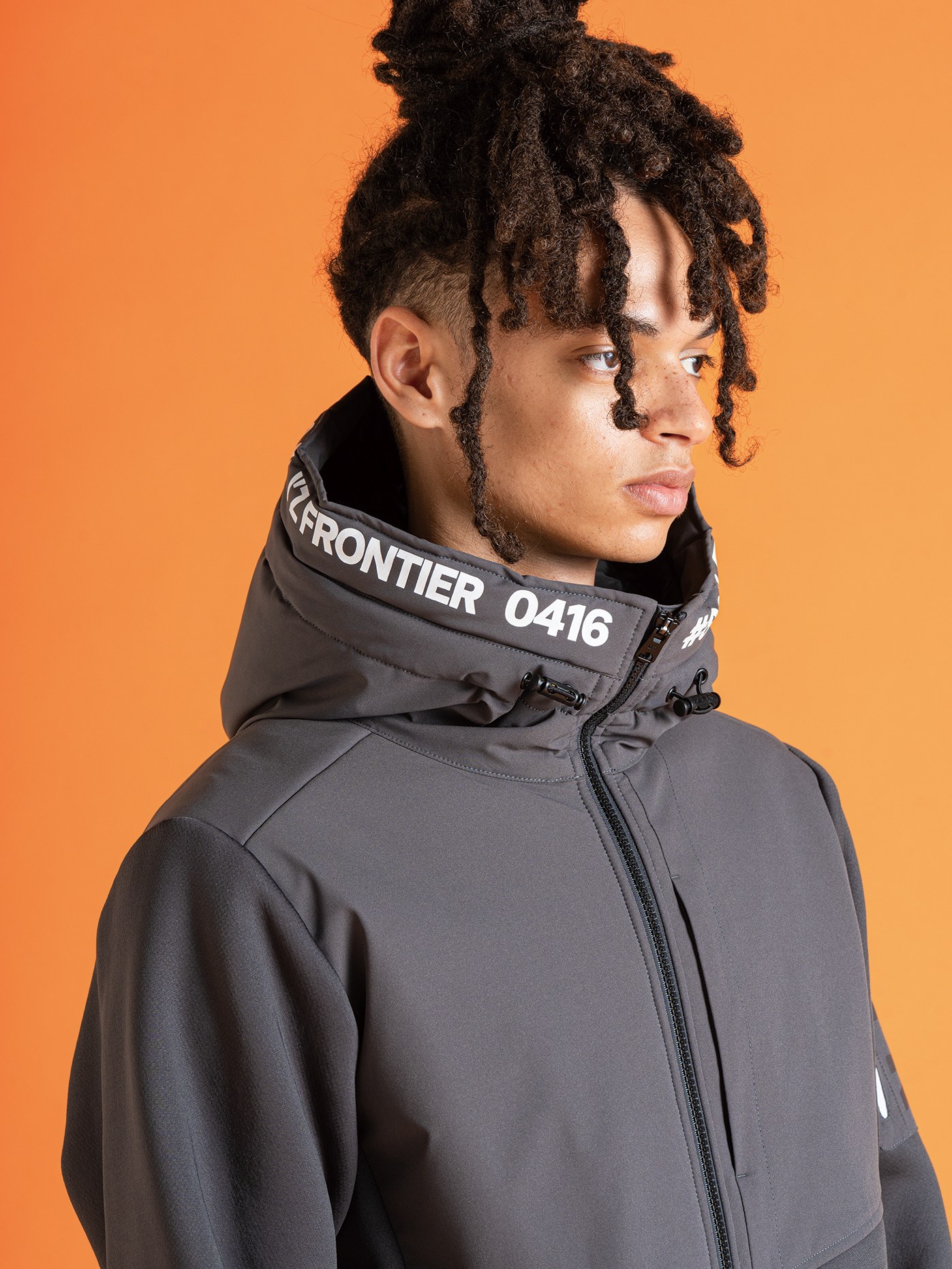 I'Z FRONTIER HYBRID STRECH LINING BOA FULL ZIP PARKA #8810 ニュームグレー