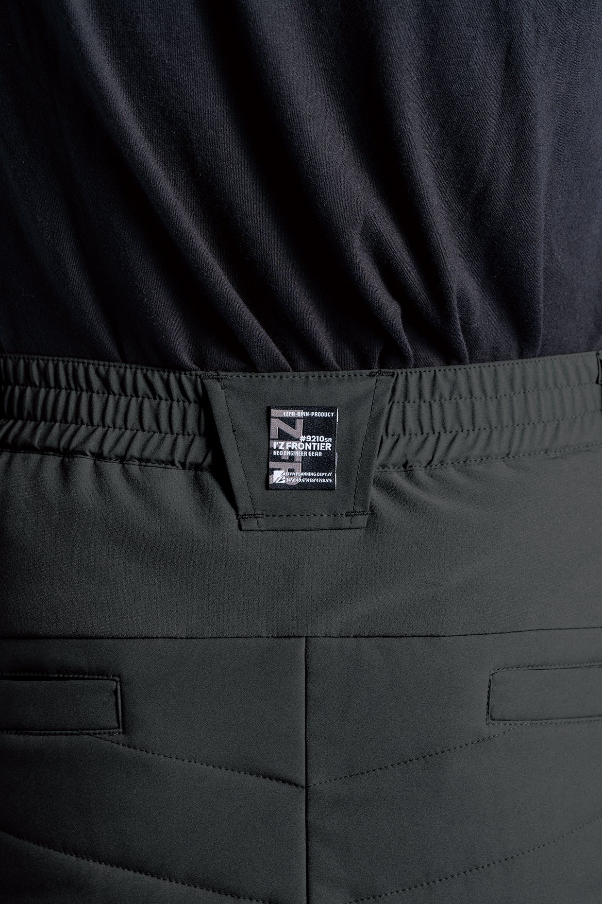 I'Z FRONTIER LIGHT WORM STRETCH H.B.PANTS #9212 ブラック